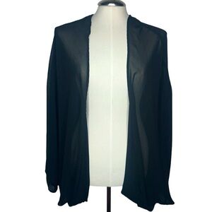Torrid Elegant Sheer Open Front Dressy Cardigan Size 3/4